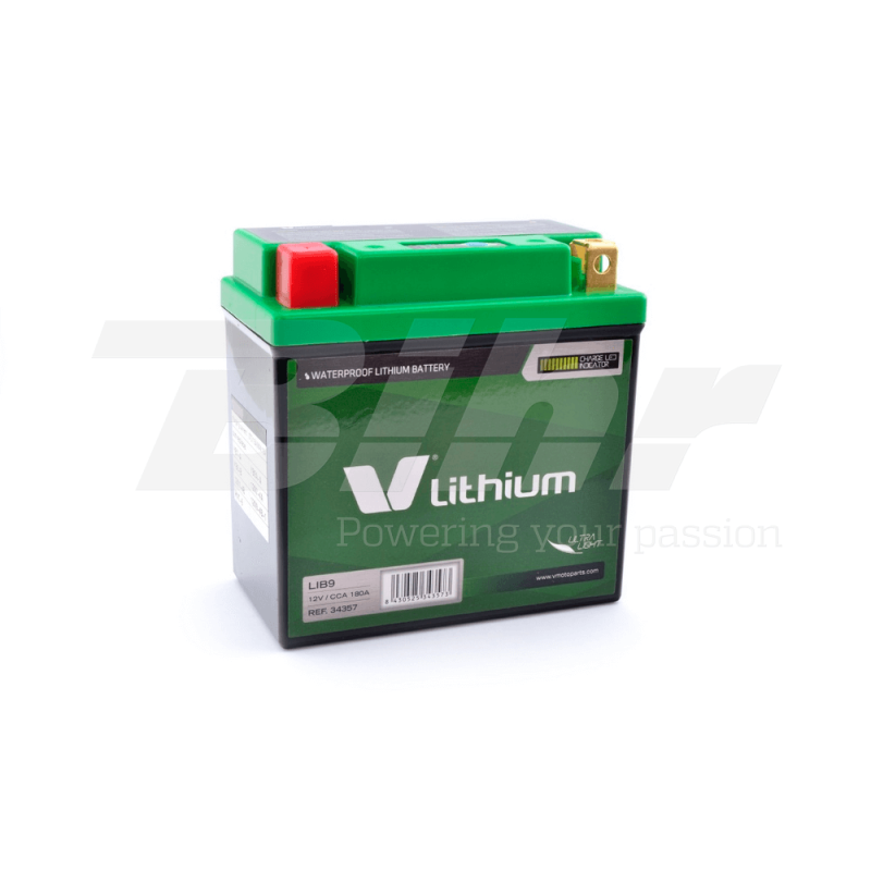 Bateria de litio V 34357 Lithium LIB9 (Impermeable + Indicador de carga) VESPA PK 50