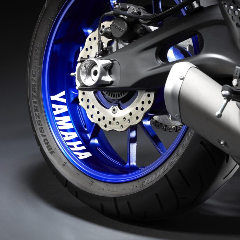 Adhesivo para llantas reflectante para una rueda Yamaha YMEFSGEN1001