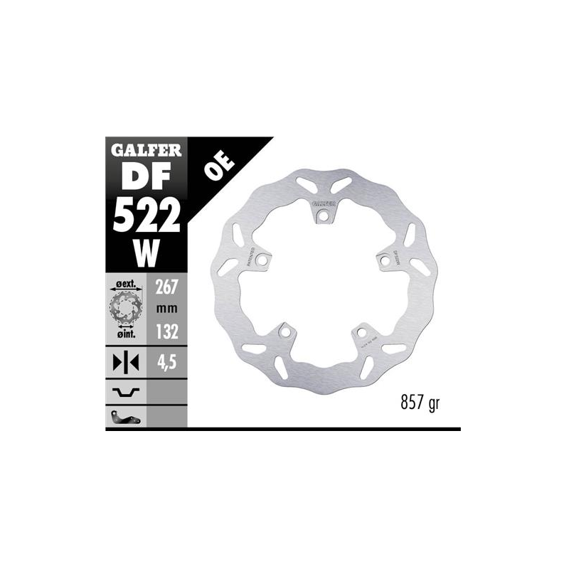Disco de Freno Delantero Galfer XMAX 300 DF522W