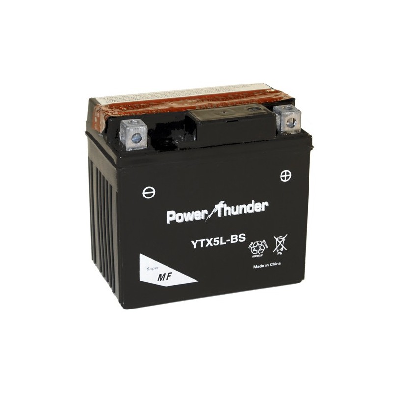 Batería Power Thunder CTX5L-BS Sin Mantenimiento