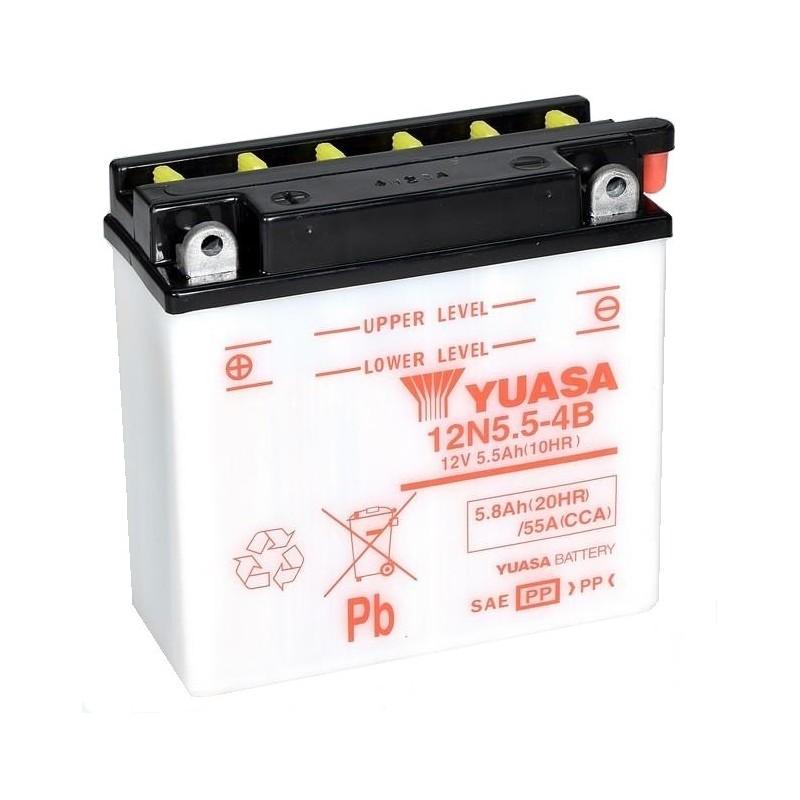 Batería Yuasa 12N5.5-4B Convencional