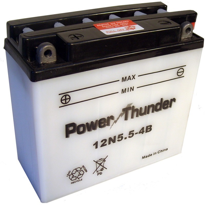 Batería Power Thunder 12N5.5-4B Convencional