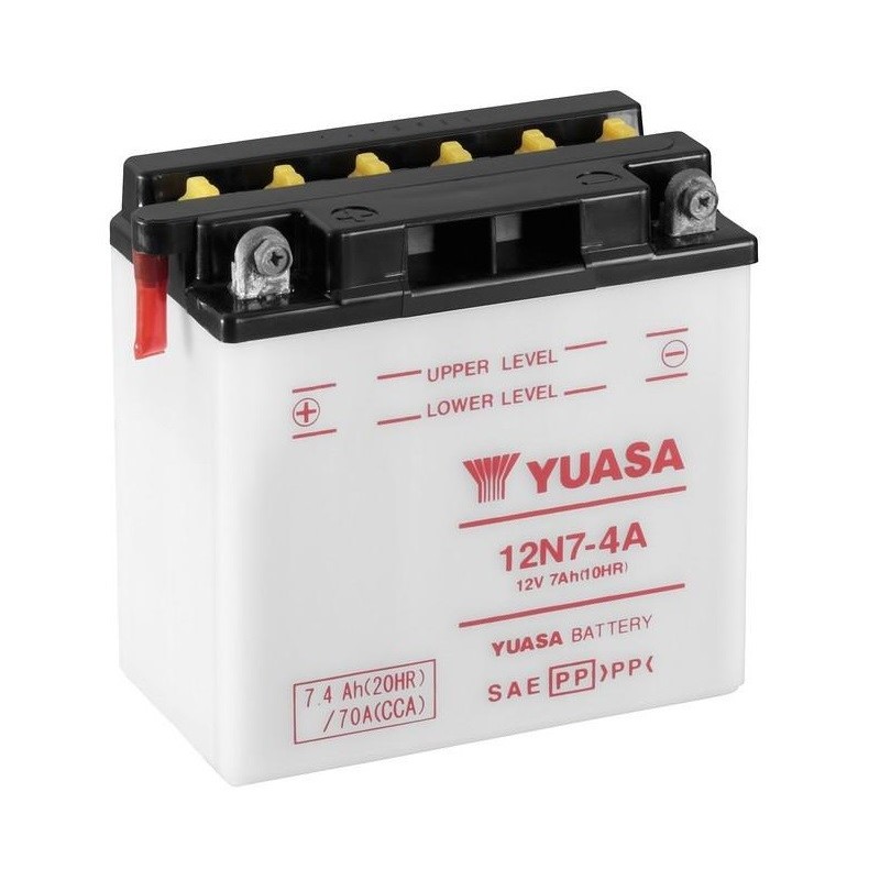 Batería Yuasa 12N7-4A Combipack Convencional