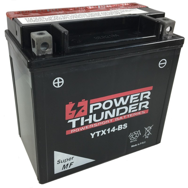 Batería Power Thunder CTX14-BS Sin Mantenimiento