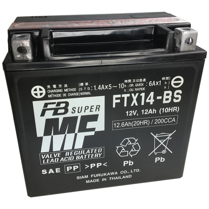 Batería Furukawa FTX14-BS Sin Mantenimiento