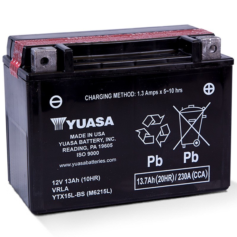 Batería Yuasa YTX15L-BS Sin Mantenimiento