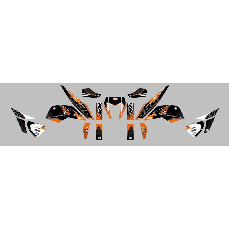 Kit Deco UP Maximize Negro-Naranja KTM Duke 690