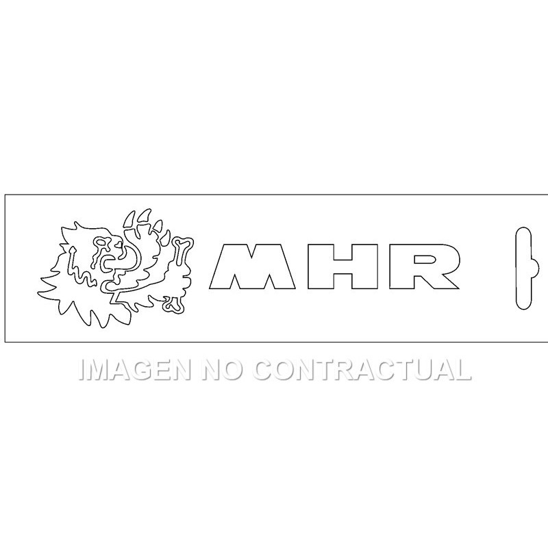 Adhesivo Malossi MHR Blanco 16,6 cm