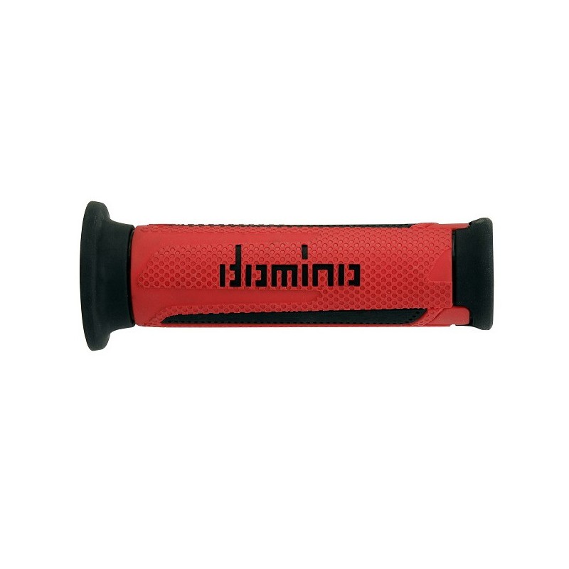 Puños Domino Turismo Rojo/Negro Abiertos D 22 mm L 120 mm