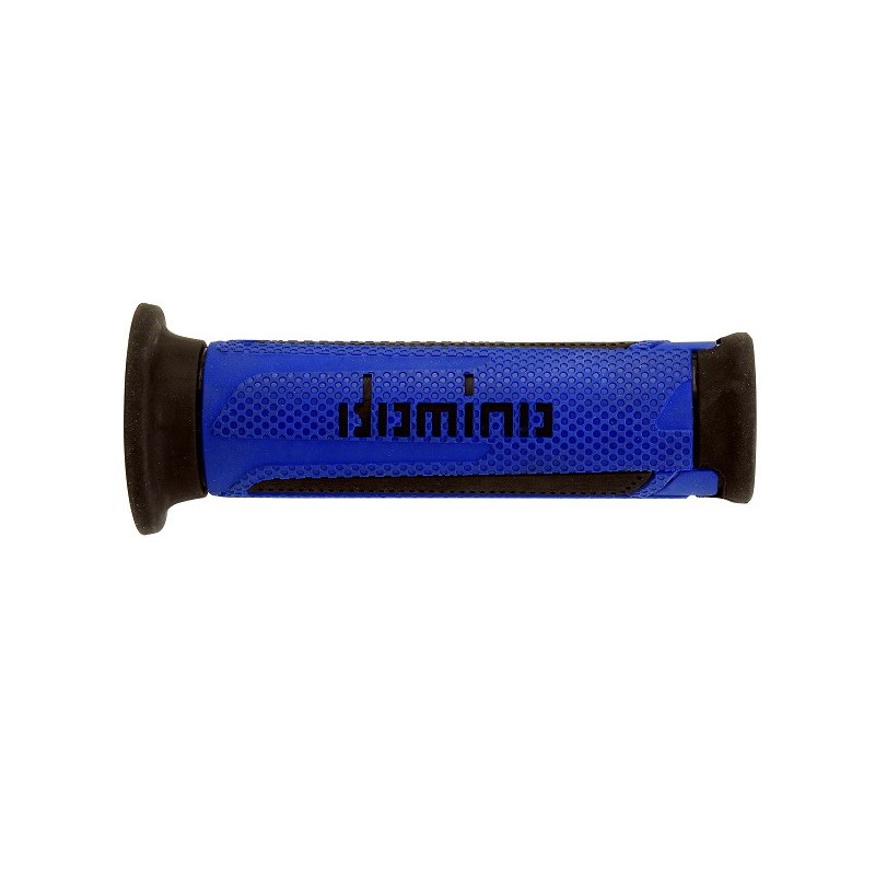 Puños Domino Turismo Azul-Negro Abiertos D 22 mm L 120 mm
