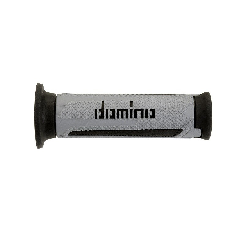Puños Domino Turismo Plata-Antracita Abiertos D 22 mm L 120 mm