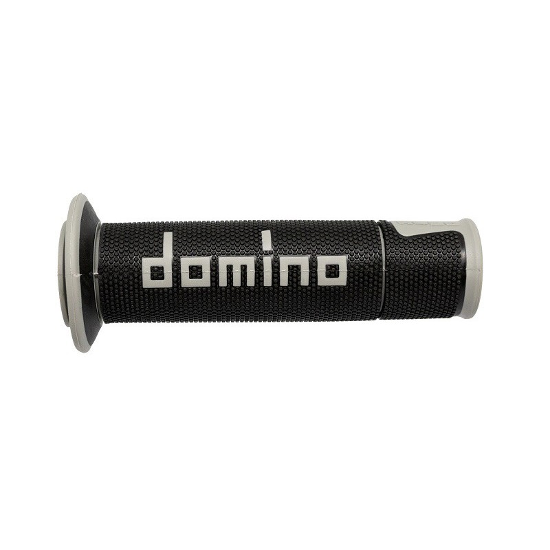 Puños Domino On Road Racing Negro/Gris Abiertos D 22 mm L 120 mm