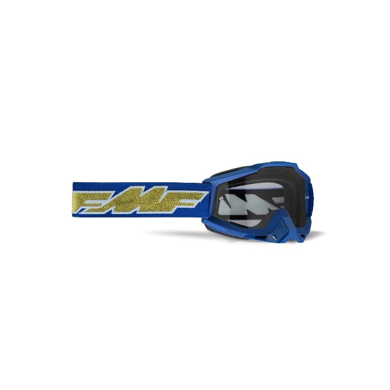 FMF POWERBOMB GOGGLE ROCKET DEEP NAVYGOLD CLEAR LENS