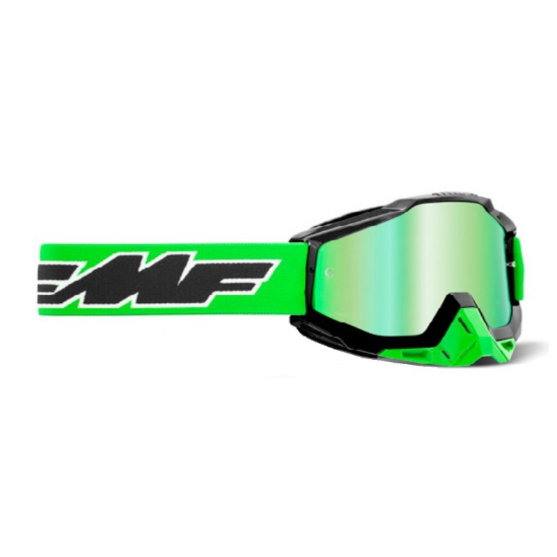 FMF POWERBOMB GOGGLE ROCKET LIME - MIRROR GREEN