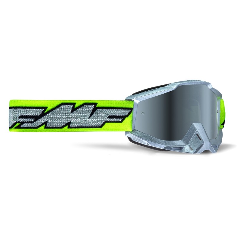 FMF POWERBOMB GOGGLE ROCKET SILVER LIME