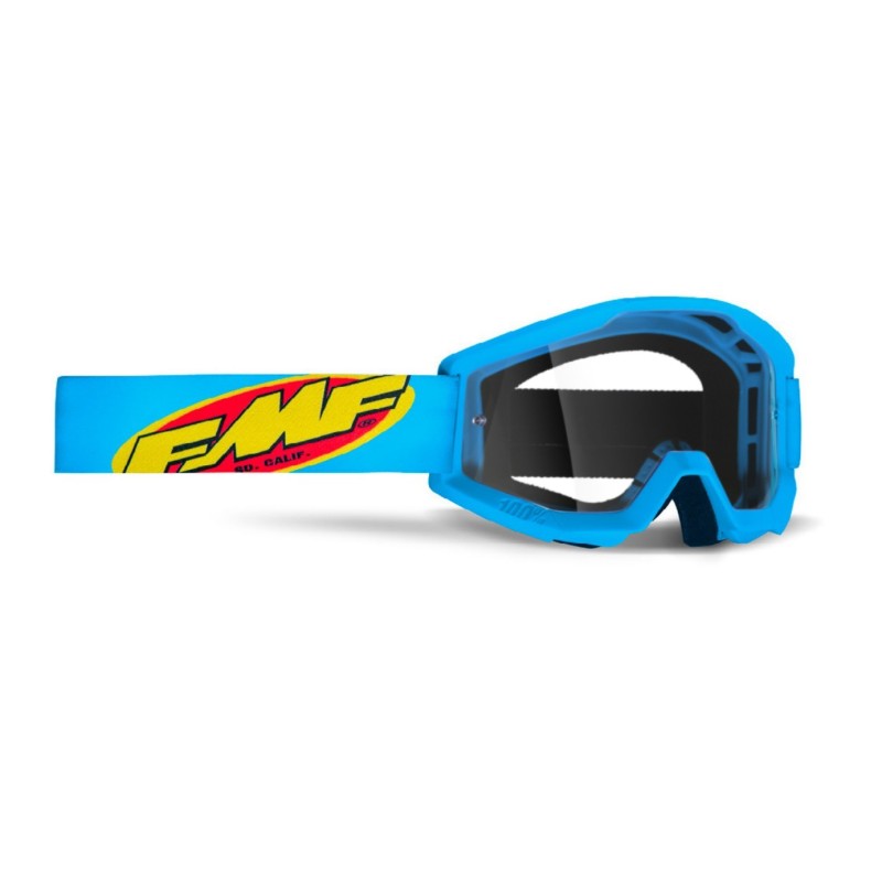 FMF POWERCORE GOGGLE CORE CYAN- CLEAR LEANS