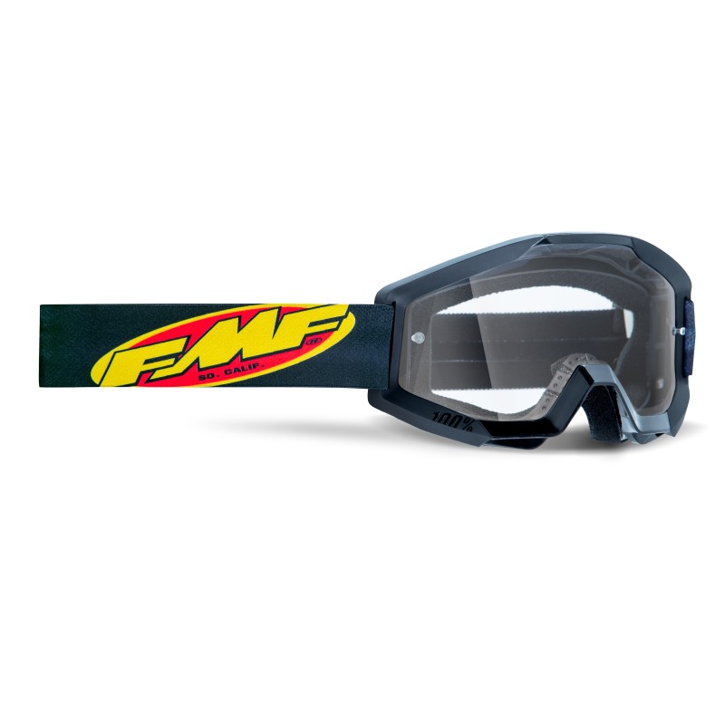 FMF POWERCORE YOUTH (JUNIOR) GOGGLE CORE BLACK - CLEAR LENS