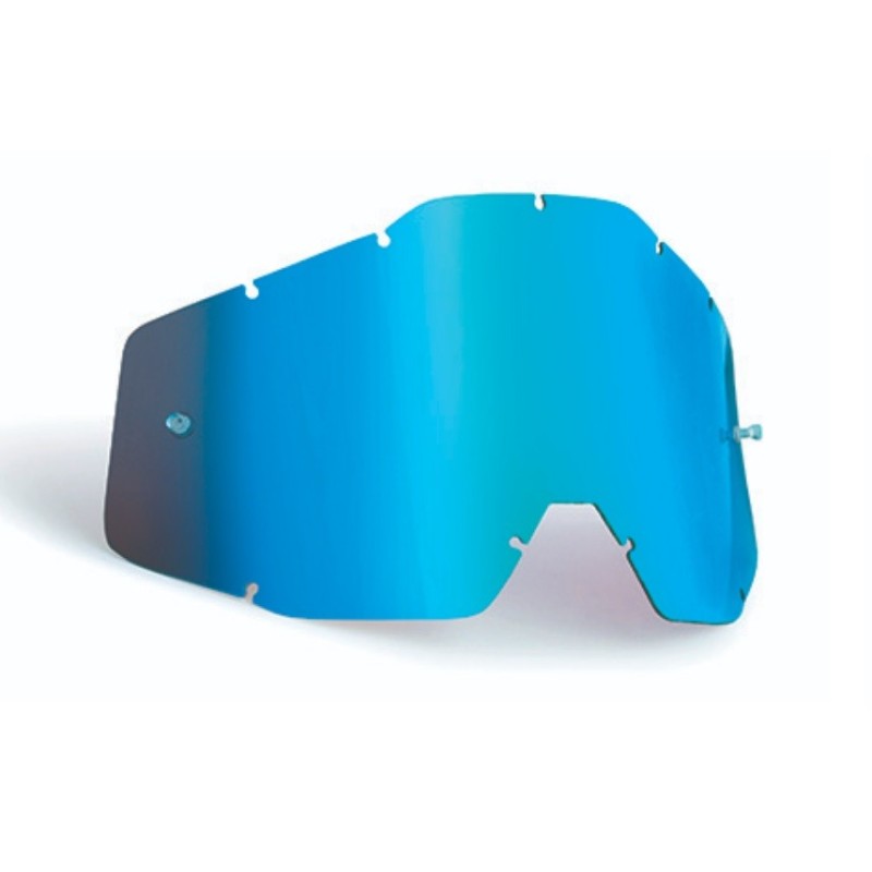 FMF POWERBOMB/POWERCORE REPLACEMENT - SHEET MIRROR BLUE LENS