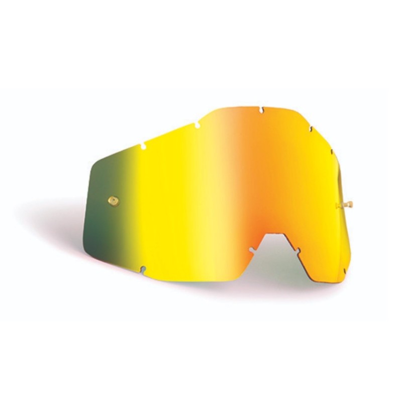 FMF POWERBOMB/POWERCORE YOUTH (JUNIOR) REPLACEMENT - SHEET MIRROR GOLD LENS