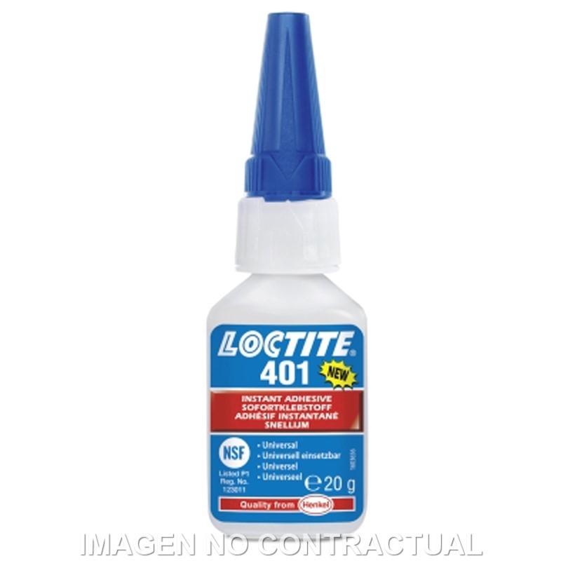 Loctite 401 BC 20G Adhesivo instantáneo uso general