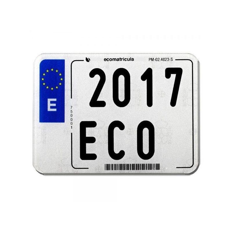Matricula Motocicleta Europea Acrilicas